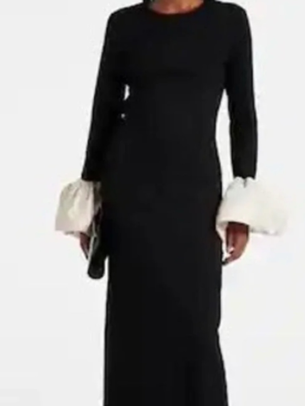 Staud Hawthorne maxi dress black size L large